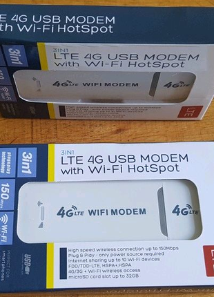 4G LTE USB modem модем-роутер Wi-Fi точкой доступа 3G/4G/LTE под