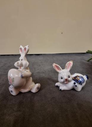 Статуетки порцелянові кролики