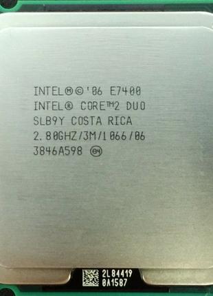 Процессор Intel Core 2 Duo E7400 2.80GHz/3M/1066 (SLB9Y) s775,...