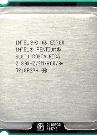 Процессор Intel Pentium Dual-Core E5500 2.80GHz/2M/800 (SLGTJ)...