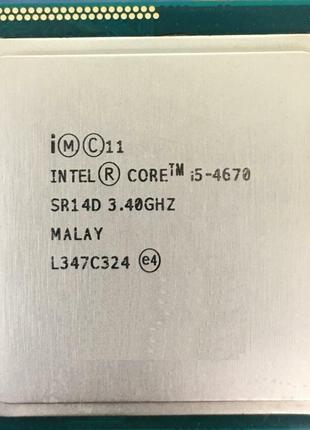 Процесор Intel Core i5-4670 3.40 GHz / 6 MB / 5 GT / s (SR14D)...