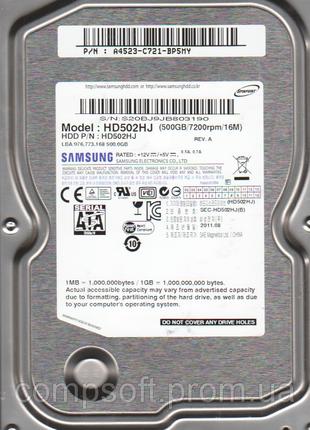 Жесткий диск Samsung 500Gb HD502HJ Sata 3,5" б/у