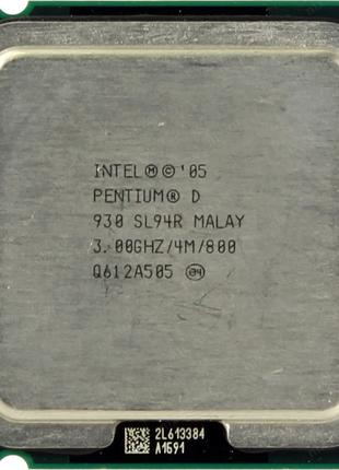 Процессор Intel Pentium D 930 3.00GHz/4M/800 (SL94R) s775, tray