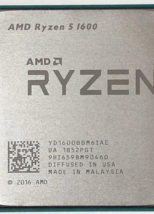 Процесор AMD Ryzen 5 1600 3.2GHz/16M (YD1600BBM6IAE) sAM4, tray