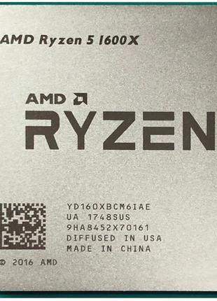 Процессор AMD Ryzen 5 1600X 3.6GHz/16M/5,0GT/s (YD160XBCM6IAE)...