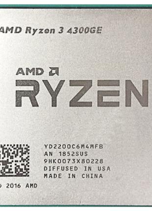 Процессор AMD Ryzen 3 4300GE 3.5GHz/4M (100-000000151) sAM4, tray