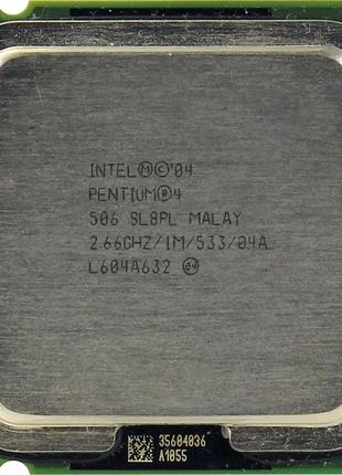 Процессор Intel Pentium 4 506 2.66GHz/1M/533 (SL8PL) s775, tray