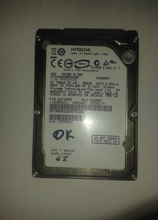 Жесткий диск Hitachi 500GB 5400rpm 8MB, HTS545050B9A300, SATA,...