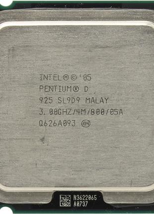 Процессор Intel Pentium D 925 3.00GHz/4M/800 (SL9D9) s775, tray