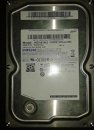 Жесткий диск Samsung 160Gb, HD161HJ, Sata 3,5" бу