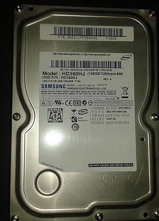 Жесткий диск Samsung 160Gb, HD160HJ, Sata 3,5" бу