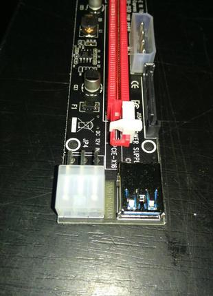 Адаптер Riser Card VER103D PCI-E extender 60см USB 3.0