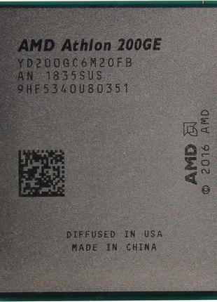 Процессор AMD Athlon 200GE 3.2GHz/4M (YD200GC6M2OFB) sAM4, tray