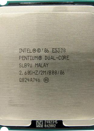 Процессор Intel Pentium Dual-Core E5300 2.60GHz/2M/800 (SLB9U)...