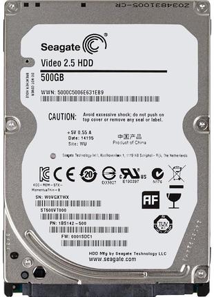 Жесткий диск Seagate 500GB 5400rpm 16MB SATAIII (ST500VT000) 2...