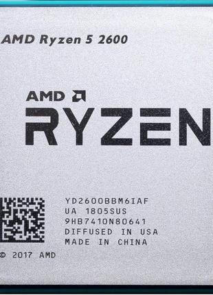 Процессор AMD Ryzen 5 2600 3.4GHz/16M (YD2600BBM6IAF) sAM4, tray