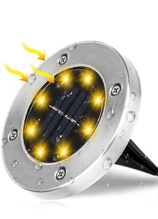Светильник на солнечной батарее Solar Disk Light, 8 LED, 600 м...