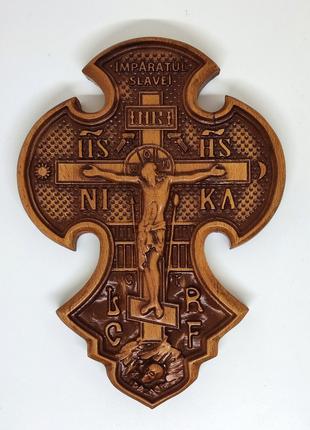 Крест резной румынский 18×13,5 см