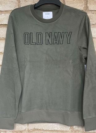 1, Теплая толстовка свитшот из микрофлиса цвета хаки Old Navy ...