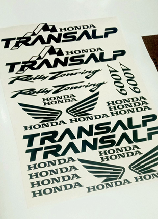 Honda transalp Хонда трансалп наклейки на мотоцикл