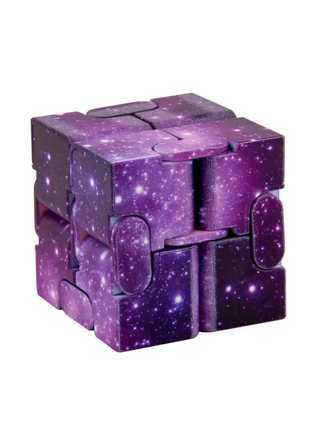 Нескінченний кубик, кубик антистрес, іграшка головоломка, фіолето