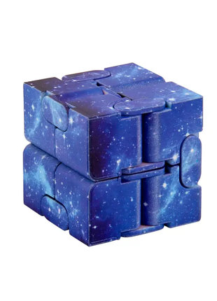Нескінченний кубик, кубик-антистрес, іграшка головоломка, Голубой