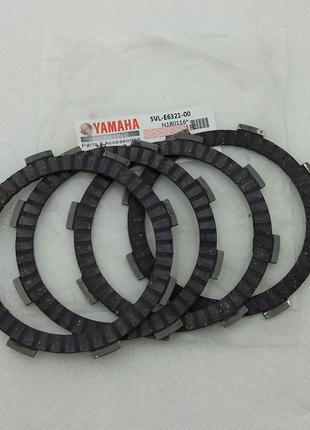 Комплект (4шт) дисків зчеплення на Yamaha YBR-125