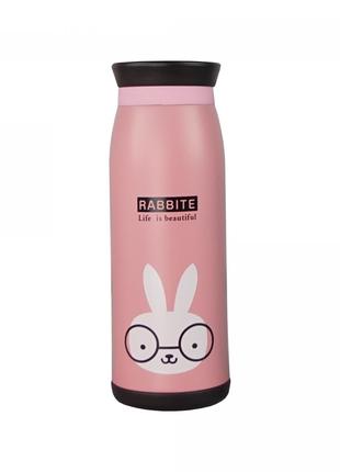 Бутылочка-термос с рисунком, кролик, Gp, хорошего качества, По...
