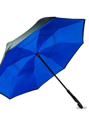 Ветрозащитный двойной зонт, синий, GP, зонт, зонтик