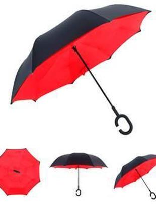 Ветрозащитный двойной зонт, красный, Gp, хорошего качества, дв...