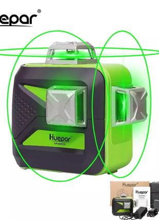Лазерный 3D уровень нивелир Huepar HP-603CG 12 зеленых линий