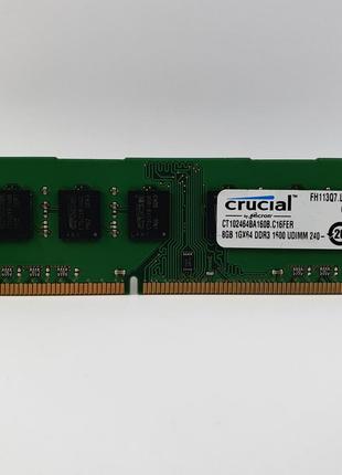 Оперативная память Crucial DDR3 8Gb 1600MHz PC3-12800U (CT1024...