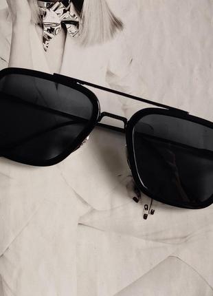 Солнцезащитные очки Тони Старка Черный в черном