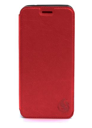 Защитный чехол книжка для samsung M21 красный