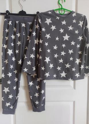 Пижамный комплект пижама для девочек grey stars