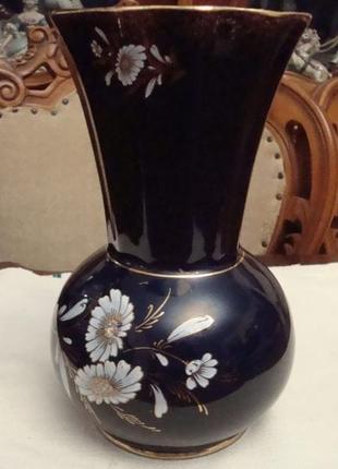 Красивая ваза кобальт позолота фарфор германия