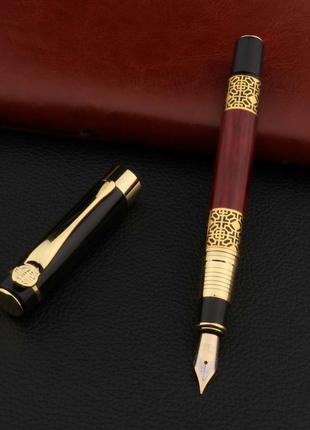 Перьевая чернильная ручка "Carving Mahogany Luxury", открытое ...