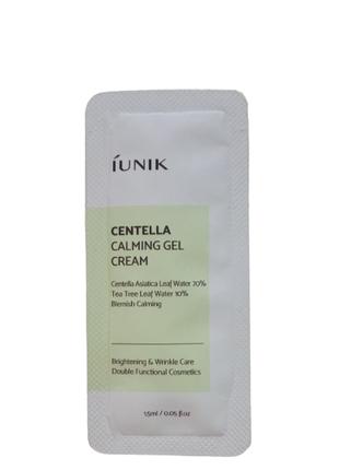 Успокаивающий крем-гель для лица с центеллой IUNIK Centella Ca...
