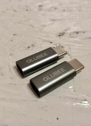 Переходник GLUBEE USB-C и Lighting Cable, с лайтингом к USB Type