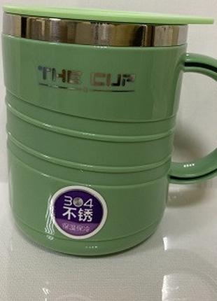 Термокружка вакуумная 400 мл металлическая "The Cup " для кофе...
