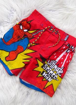 Короткие шорты плавки человек паук spiderman marvel