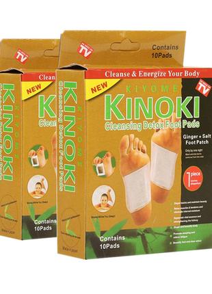 Пластир для детоксикації Kinoki Cleansing Detox Foot Pads (Gol...