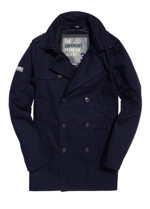 Чоловічий тренч пальто superdry premium л розмір