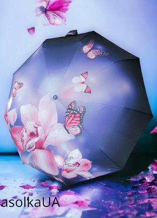 "flutterby" - жіноча складана парасолька з автоматичним механі...