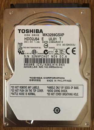 Ноутбучний вінчестер (HDD) Toshiba 320Gb