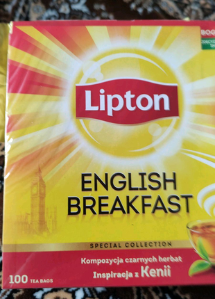 Чай ліптон Lipton tea English breakfast з Європи