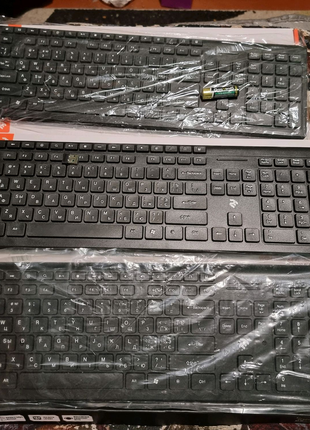 Беспроводная клавиатура 2E KS210 чёрная тонкая