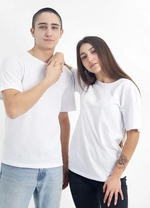 Біла базова футболка унісекс