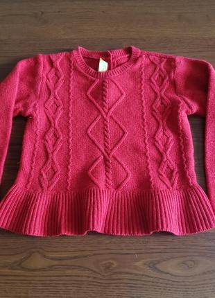 Chicco дитяча в'язана тепла кофта светр із баскою дівчинці 3...
