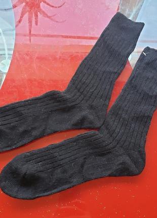 Мужские теплые шерстяные носки черные 43 44 45 46 р